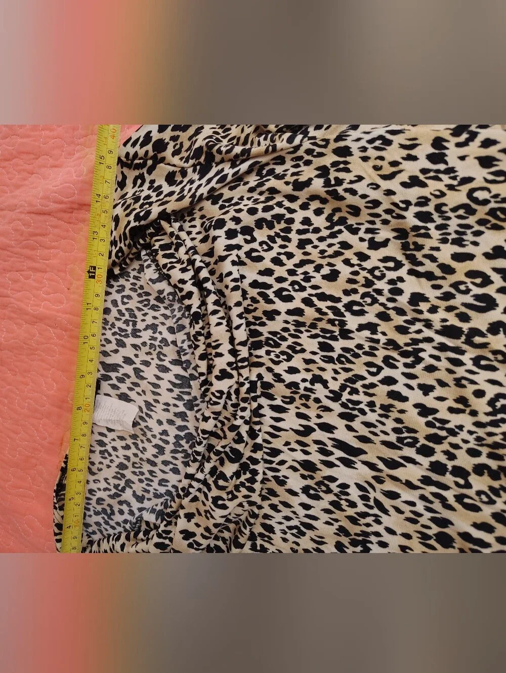 Calvin Klein Kids Leopard Print Pajama Top - Beige and Black